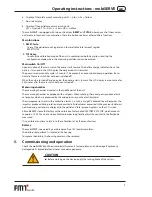 Preview for 9 page of FMT Swiss AG mobiSERVE Operating Instructions And Safety Notes