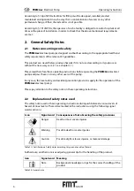 Предварительный просмотр 4 страницы FMT Swiss AG PREMAxx Operating Instructions Manual