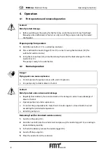 Предварительный просмотр 8 страницы FMT Swiss AG PREMAxx Operating Instructions Manual