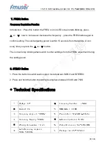 Предварительный просмотр 8 страницы FMUser cze-01a User Manual