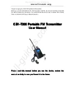 FMUser CZH-T200 User Manual предпросмотр