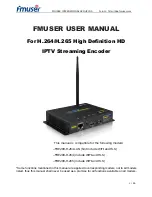 FMUser FBE200-H.264 User Manual preview