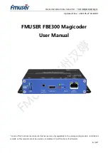 FMUser FBE300 Magicoder User Manual предпросмотр