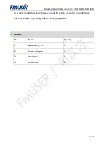 Предварительный просмотр 4 страницы FMUser FBE300 Magicoder User Manual