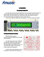 Preview for 12 page of FMUser FM STL10 SERIES User Manual