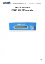 FMUser FU-25A User Manual предпросмотр