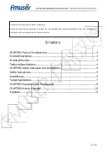 Предварительный просмотр 2 страницы FMUser FUTV4622 User Manual