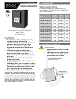 Preview for 1 page of FMX FTM-HT150-TSFA-1 User Manual