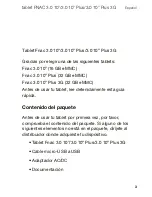 Preview for 3 page of Fnac 3.0 10 inch Quick Start Manual