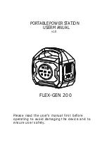 Preview for 1 page of FNX Solar FLEX-GEN 200 User Manual