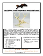 Preview for 1 page of Foam-Flite Small-Pro Table Top Model Airplane Stand Manual