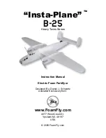 Предварительный просмотр 1 страницы FoamFly Insta-Plane B-25 Instruction Manual