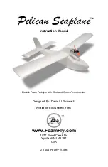 FoamFly Pelican Seaplane Instruction Manual preview