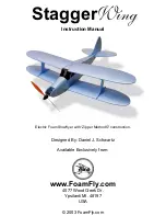 FoamFly Stagger Wing Instruction Manual предпросмотр