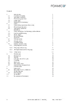 Preview for 2 page of FOAMICO 7009065 Operation Manual