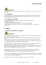 Preview for 4 page of FOAMICO 7009065 Operation Manual