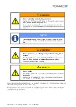 Preview for 6 page of FOAMICO 7009077 Manual