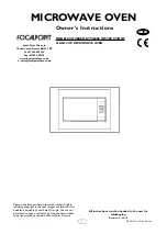 Focal Point 23UG37-I9V Owner'S Instructions Manual предпросмотр