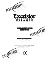 Focal Point Excelsior Expanse Installation And User Instructions Manual preview