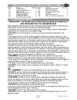 Preview for 2 page of Focal Point LYCIA Installation & User'S Instructions