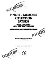 Предварительный просмотр 1 страницы Focal Point MEMOIRS Installation And User Instructions Manual