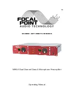 Focal Point MPA-2 Operating Manual предпросмотр