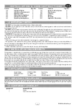 Preview for 2 page of Focal Point ND-18D1 Augusta Installation And User Instructions