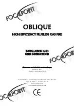 Focal Point OBLIQUE Installation And User Instructions Manual preview