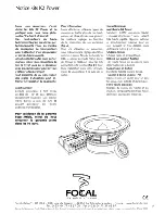 Предварительный просмотр 9 страницы Focal 100 KRS User Manual