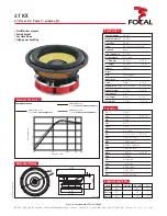 Preview for 1 page of Focal 27 KX Specification Sheet