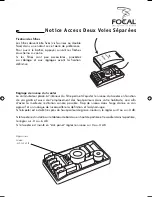 Предварительный просмотр 10 страницы Focal Access 130 A1 User Manual