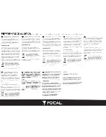 Preview for 2 page of Focal AP-4.340 User Manual