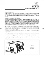 Предварительный просмотр 13 страницы Focal BOMBA 20 A1 User Manual