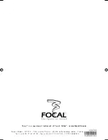 Предварительный просмотр 20 страницы Focal BOMBA 20 A1 User Manual