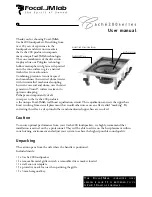 Focal Cache 200 series User Manual preview