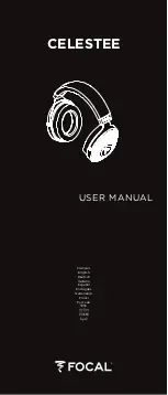 Focal CELESTEE User Manual предпросмотр