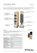 Preview for 13 page of Focal CHORA 826 User Manual