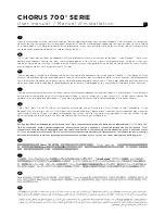 Preview for 2 page of Focal CHORUS 700 V series User Manual