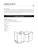 Предварительный просмотр 13 страницы Focal Chorus sw 800 w User Manual