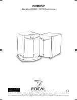 Focal CHORUS V - SUBWOOFERS SW 800 V & SW 700 V User Manual предпросмотр