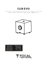 Предварительный просмотр 1 страницы Focal Cub Evo User Manual