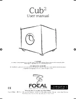 Предварительный просмотр 1 страницы Focal CUB2 User Manual