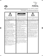 Предварительный просмотр 8 страницы Focal CUB2 User Manual