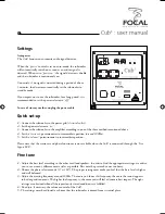 Предварительный просмотр 14 страницы Focal CUB2 User Manual