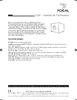 Предварительный просмотр 17 страницы Focal CUB2 User Manual