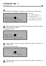 Preview for 3 page of Focal Custom OD 108 - T User Manual