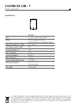 Preview for 5 page of Focal Custom OD 108 - T User Manual