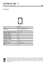 Preview for 10 page of Focal Custom OD 108 - T User Manual