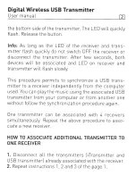 Preview for 3 page of Focal Digital Wireless USB Transmitter User Manual