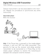 Preview for 4 page of Focal Digital Wireless USB Transmitter User Manual